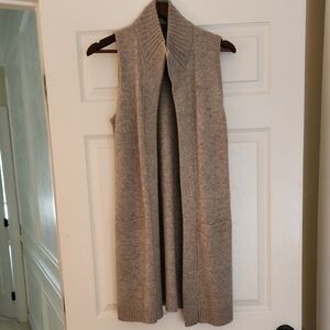 Ralph Lauren Wool And Cashmere Sleeveless Cardigan